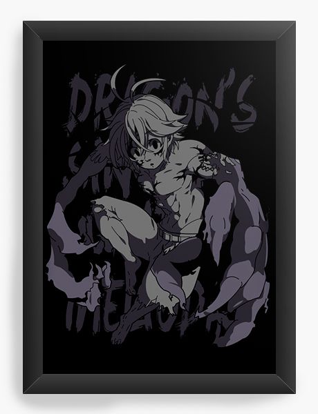 Quadro Decorativo A4(33X24) Anime  Dragon's Sin of Wrath