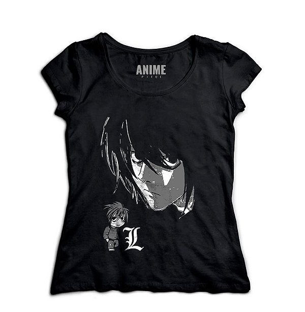 Camiseta  Feminina Anime  Death Note Lawliet