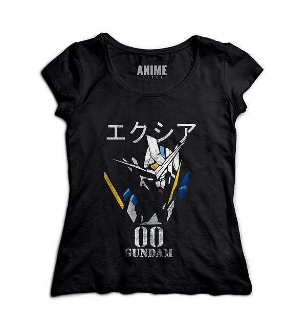 Camiseta  Feminina Anime Gundam Exia 00 Mobile Suit