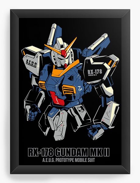 Quadro Decorativo A3 (45X33) Anime Gundam RX-178