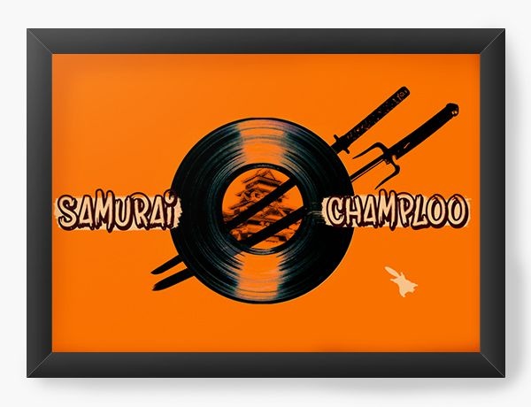 Quadro Decorativo A3 (45X33) Anime Samurai Shamploo adventure and action