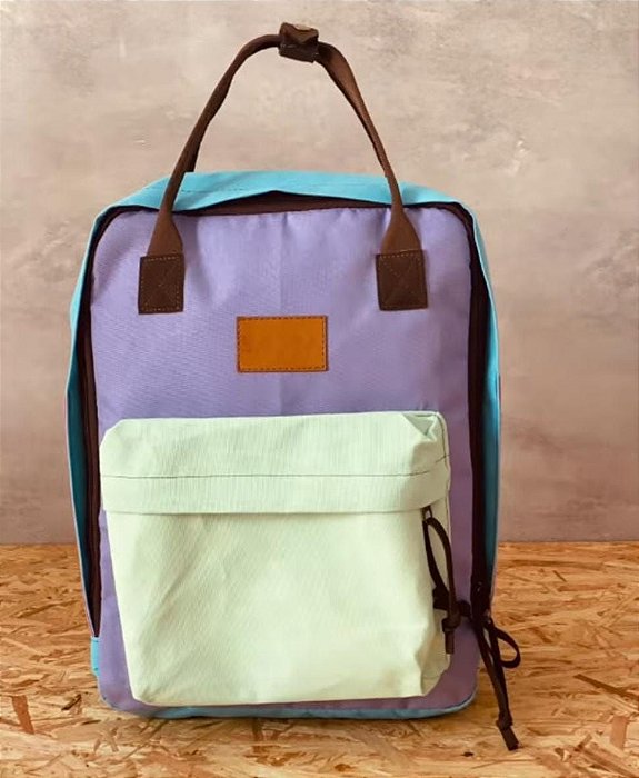 Mochila Quadrada Colorful Pastel- Sabra