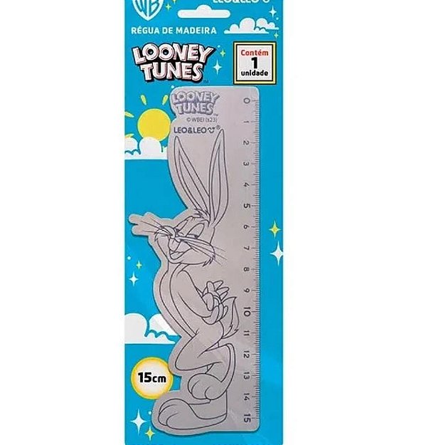 Régua Madeira Looney Tunes- Leo e Leo