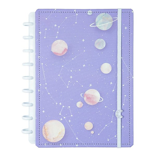 Caderno Inteligente Purple Galaxy By Gocase- Médio