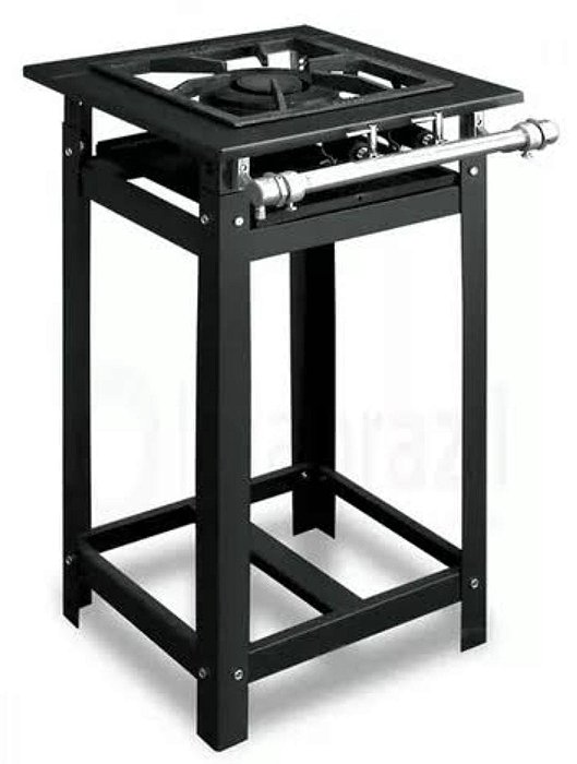 FOGÃO INDUSTRIAL 1 BOCA 30X30 SEM FORNO (BAIXA PRESSÃO)