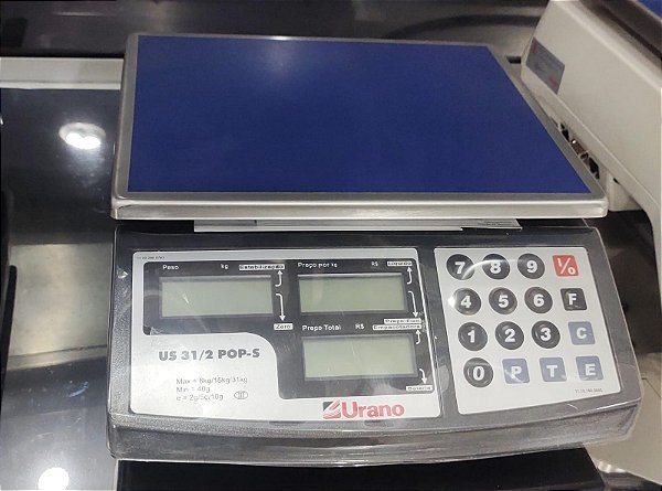 BALANÇA COMPUTADORA COM SAÍDA SERIAL Urano POP-S 31/2