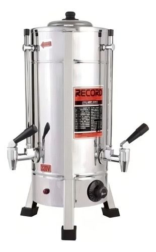 CAFETEIRA INDUSTRIAL 6L RECORD AÇO INOX - 220V