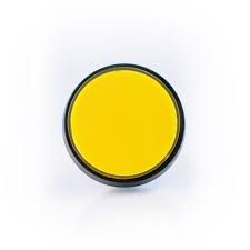 Botão Arcade Fliperama Iluminado 60mm Amarelo