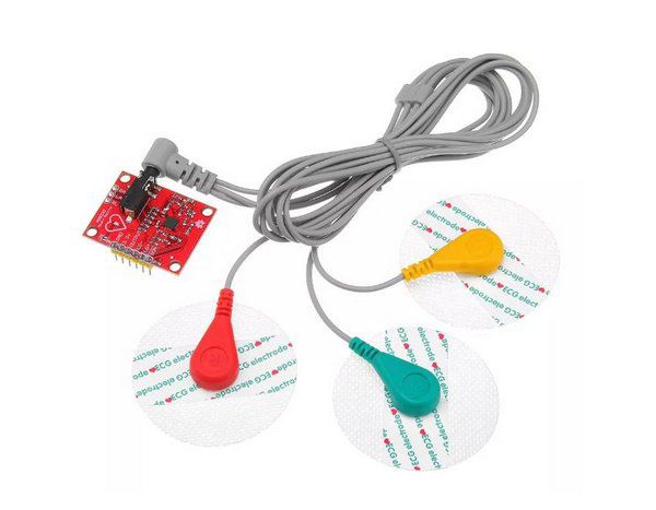 Módulo Sensor Cardíaco ECG AD8232 com Eletrodos