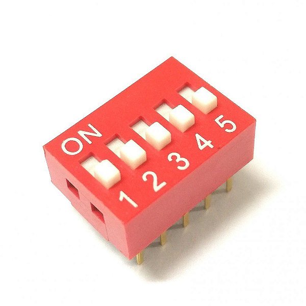 Chave DIP Switch 5 Vias