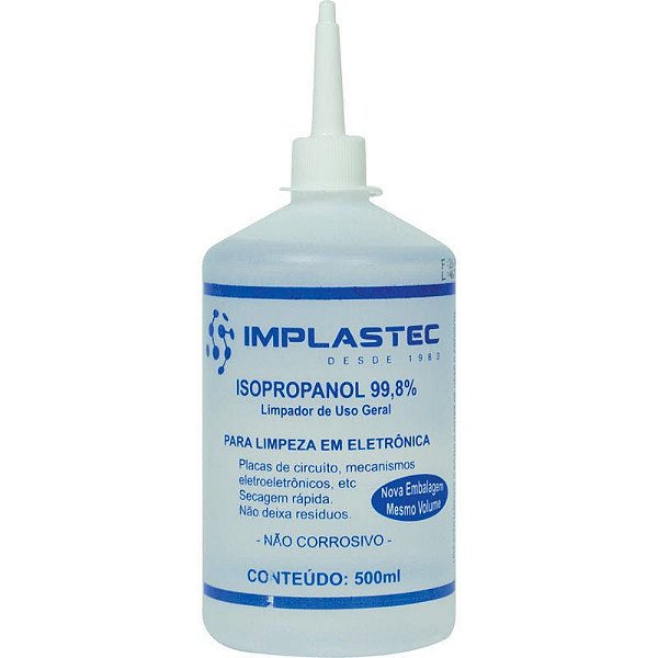 Álcool Isopropílico 500ml Implastec