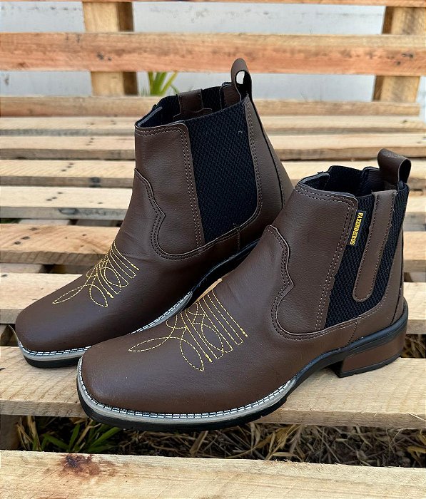 Botina Fazendeiros Premium Masculina Cor Marrom