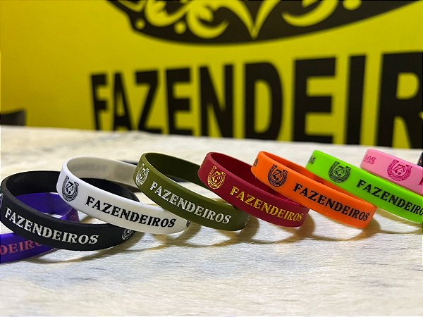 Pulseira Silicone Fazendeiros