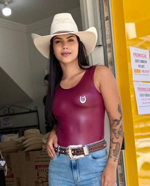 Chapéu Bangora Rodeo Cross Aba 12 Branco