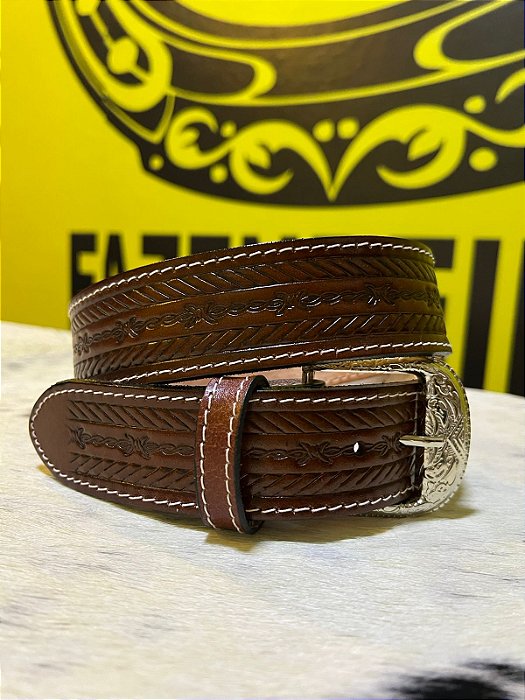 Cinto Americano em Couro Legítimo - Arame1 106