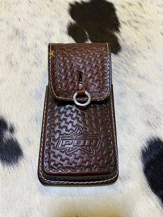 Bainha de Couro Legítimo para Celular - PBR