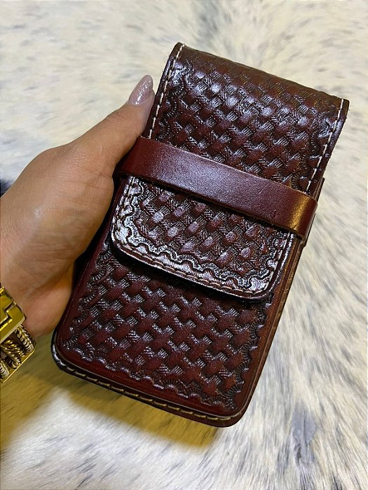 Bainha de Couro Legítimo para Celular - Lisa FT