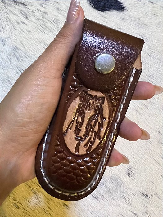 Bainha de Couro para Canivete Médio BC03