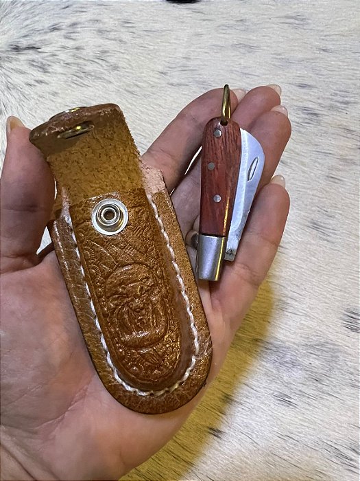 Bainha Infantil Couro com Canivete Mini BCI03