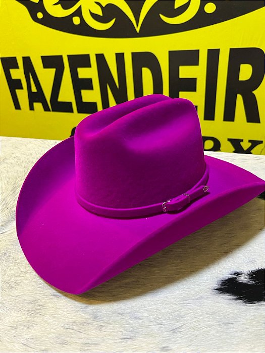 Chapéu Country Aveludado Mundial - Fúcsia