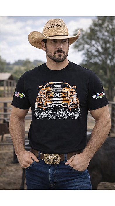 Camiseta Masculina 4x4 Estampada E02