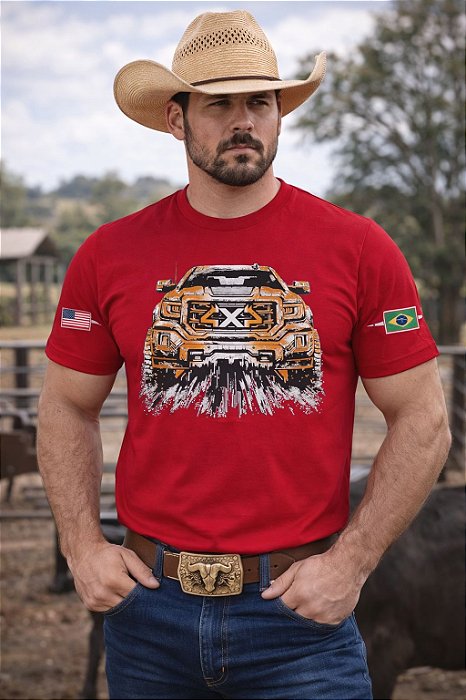 Camiseta Masculina 4x4 Estampada E03