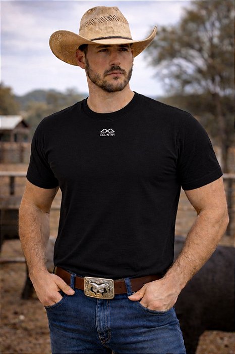 Camiseta Masculina 4x4 Basic Preta
