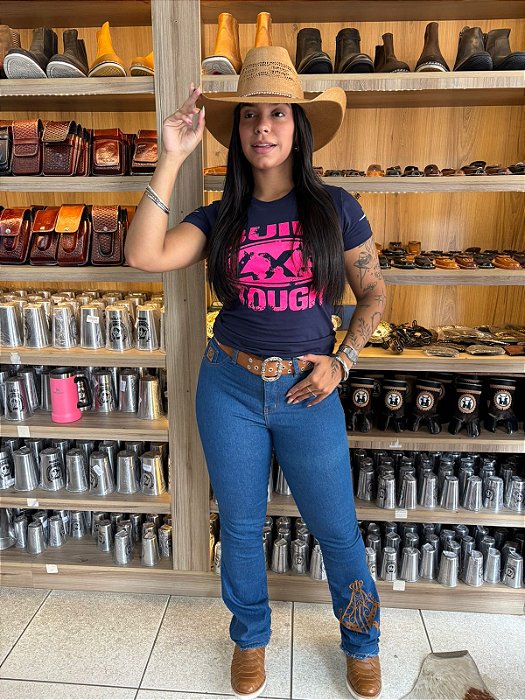 Calça Flare Bordada Nossa Senhora Fazendeiros