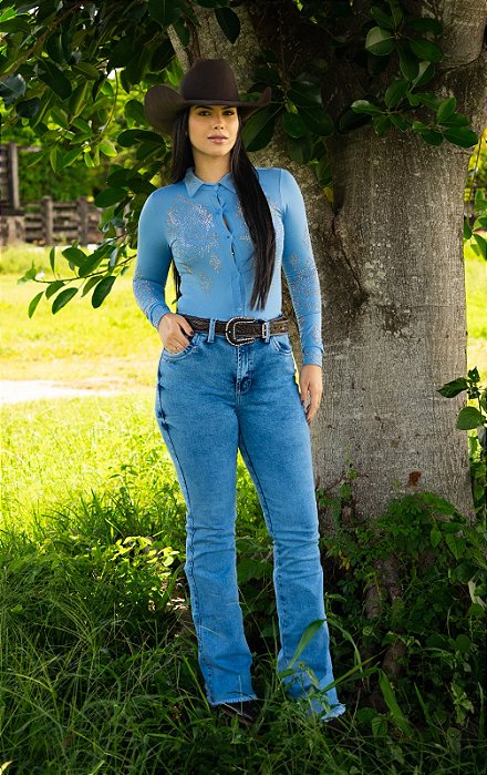 Calça Best Rodeio Star Bordada Jeans Feminina