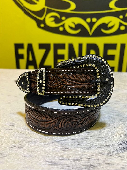 Cinto Westfarm Couro Legítimo com Fivela Black