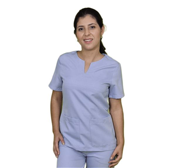 Ref. 431-2 Camiseta Pijama Cirúrgico Feminino Acinturado