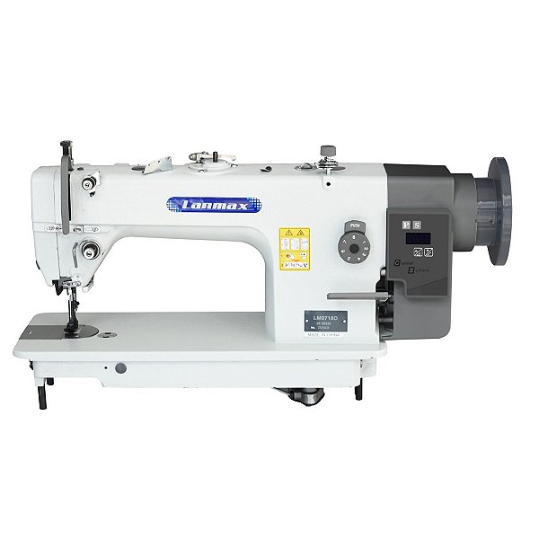 Máquina de Costura Industrial Transporte Triplo Direct Drive Lanmax LM-0718D