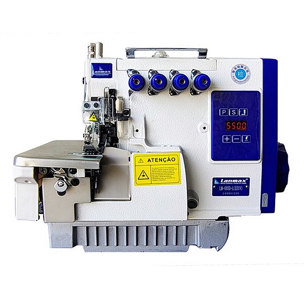 Máquina de Costura Interloque Direct Drive Bitola Larga Lanmax LM 665D-L