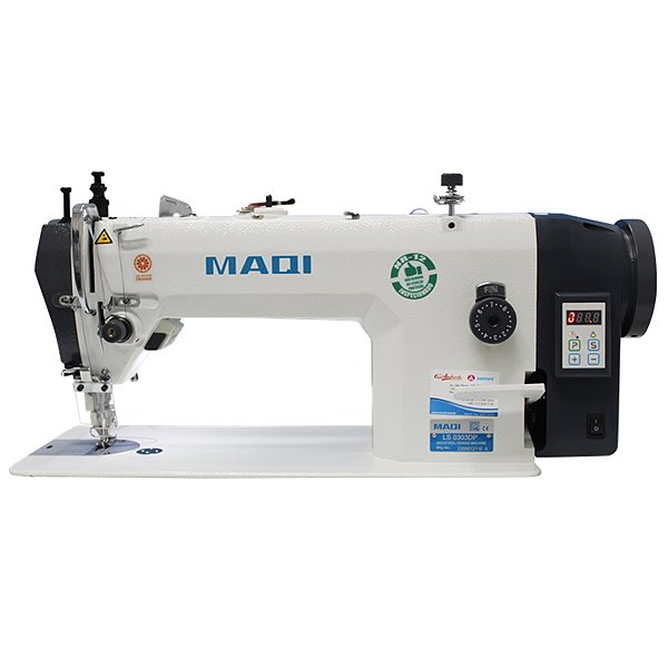 Máquina de Costura Industrial Reta Transporte Duplo Direct Drive Maqi LS0303DP