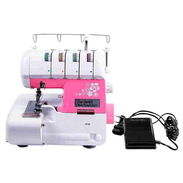 Máquina de Costura Doméstica Ultraloque Sun Point SS320 Rosa