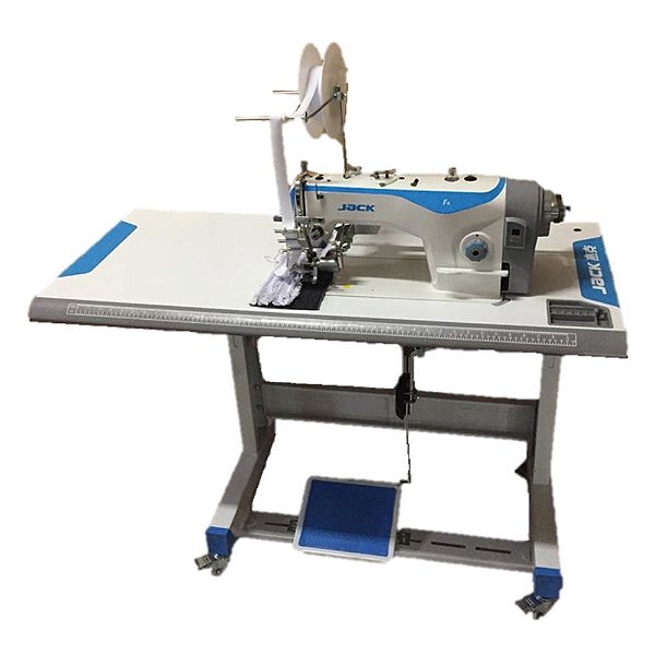 Máquina de Costura Reta Jack F5 Adaptada Fazer Tapetes Pregas Frufru (Tapeteira)