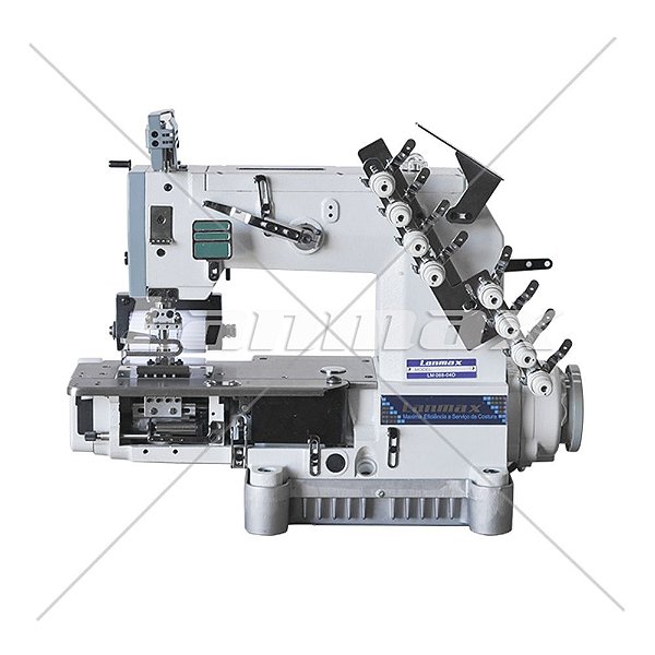 Máquina de Costura Industrial Elastiqueira 4 Agulhas Direct Drive Lanmax LM-088-04