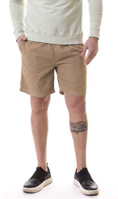 Shorts Sarja marrom