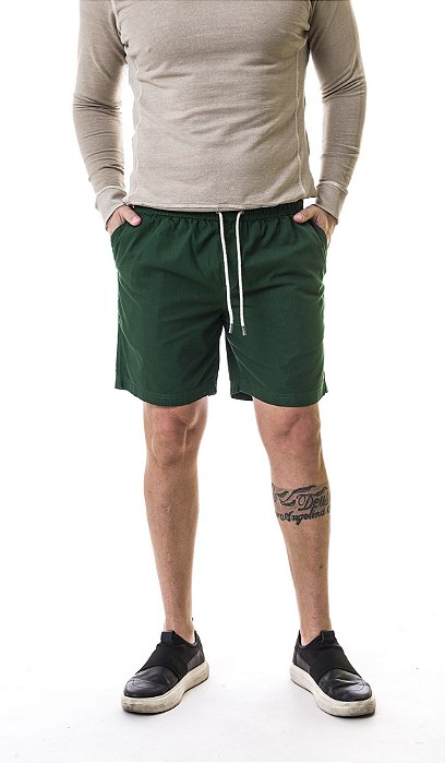 Shorts Sarja Verde Musgo