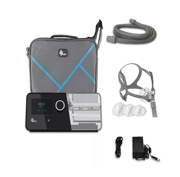 Kit CPAP Básico G3 C20 com Umidificador e Máscara Nasal N5A (todos os tamanhos P, M, G)