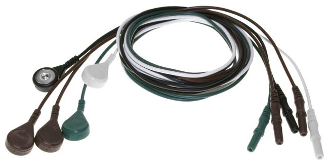 Jogo de eletrodos de 5 fios EEG/ECG para Mecta - 9010-0011-11