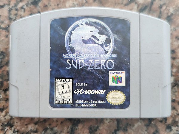 Cartucho Mortal Kombat Mythologies Sub-Zero - Nintendo 64 - Seminovo