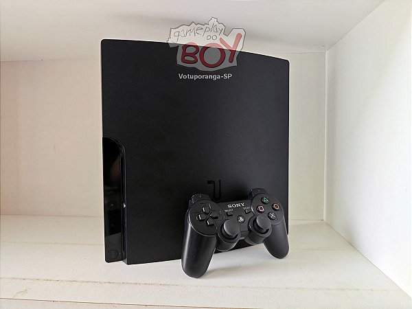 Playstation 3 Slim 160Gb com 11 Jogos PS3 e 14 Mil Retro - Seminovo