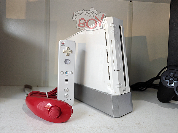Nintendo Wii Branco + Cartão SD 128gb + 38 Jogos + 2000 Jogos Retro