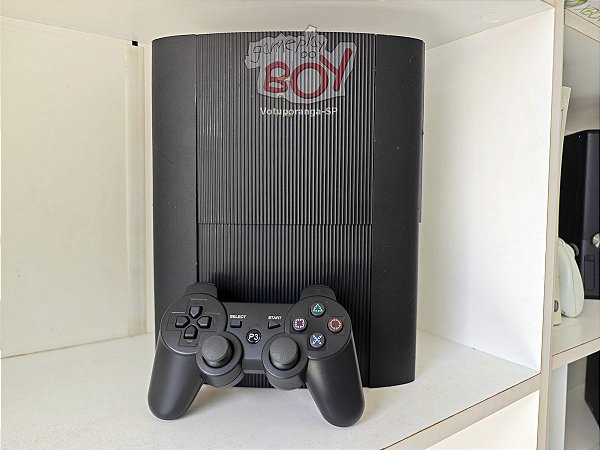 Playstation 3 Super Slim 500Gb + FC24 + 31 jogos D.e.s.b.l.o.q. - Seminovo