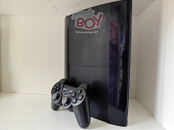 Playstation 3 Super Slim 500Gb + FC24 + 36 jogos D.e.s.b.l.o.q. - Seminovo