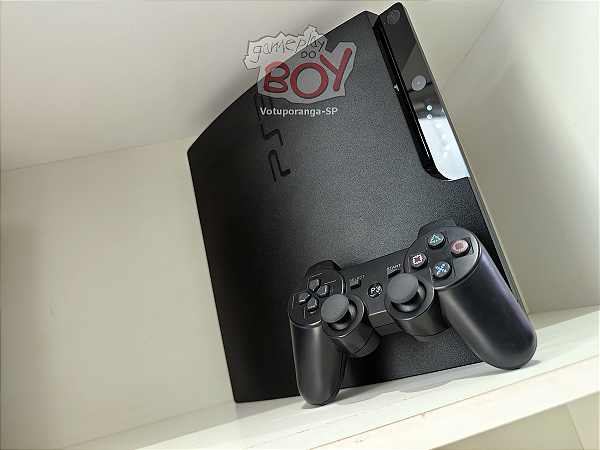 Playstation 3 Slim 500Gb FC24 + 31 Jogos PS3 e 14 Mil Retro - Seminovo