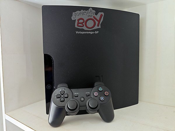 Playstation 3 Slim 720Gb FC24 + 50 Jogos PS3 e 14 Mil Retro - Seminovo
