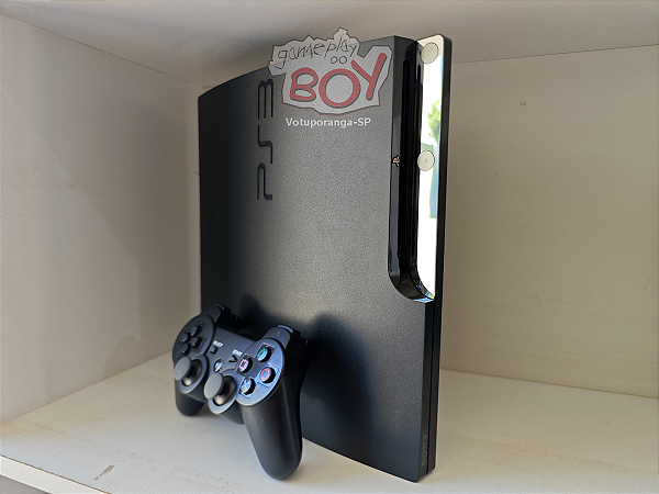 Playstation 3 Slim 500Gb FC24 + 29 Jogos PS3 e 14 Mil Retro - Seminovo