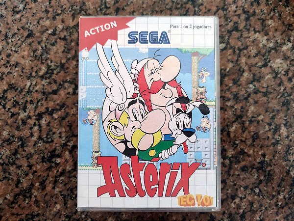 Cartucho Asterix Com Case Universal Master System - Seminovo - Original